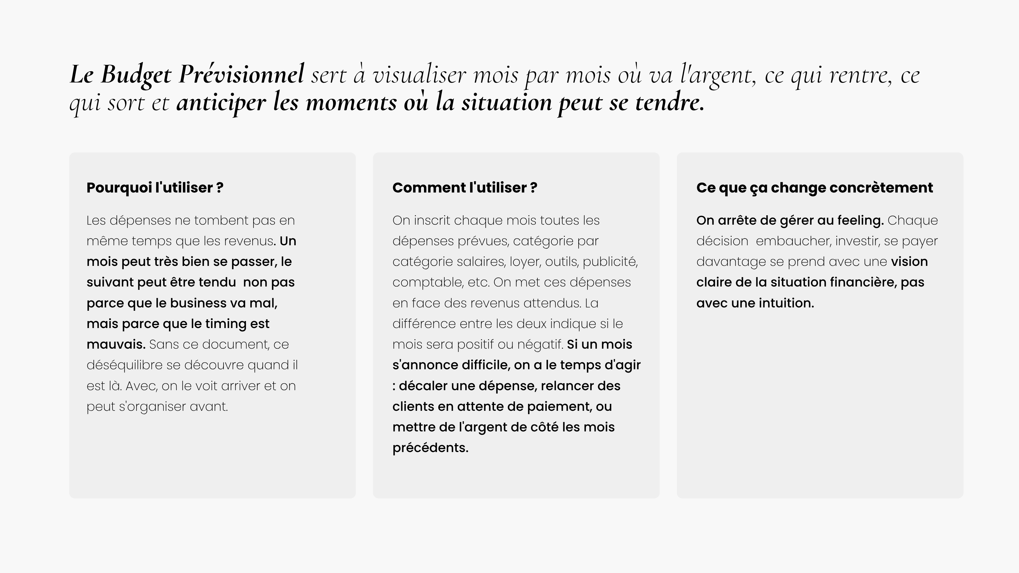 Construire un budget prévisionnel pour être dans l'anticipation